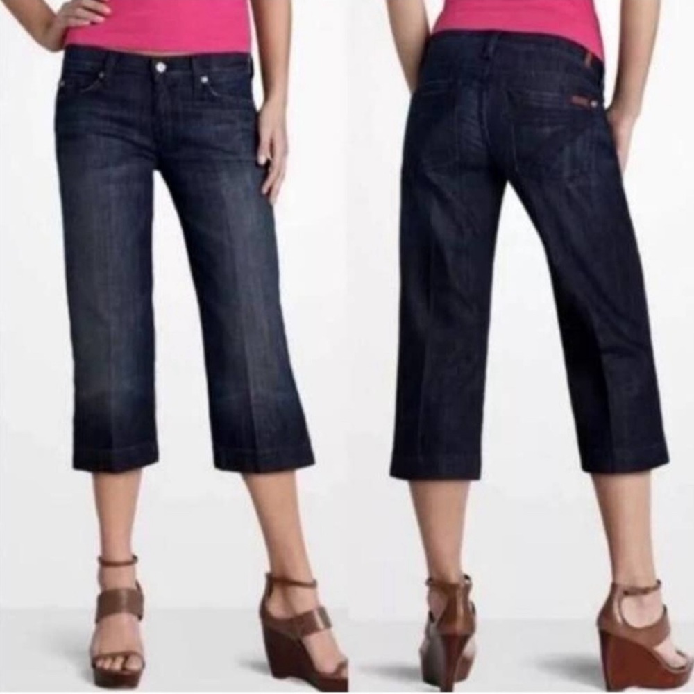 NWOT 7For all Mankind Dojo crops sz 28
